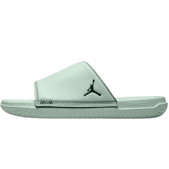 SOLD Nike Air Jordan Play Slides Seafoam/Photon Dust Men's Sandal Size 8 - Picture 2 of 6